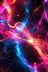 Aufkleber - abstract neon light background