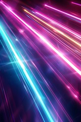 Wall Mural - abstract background with neon rays