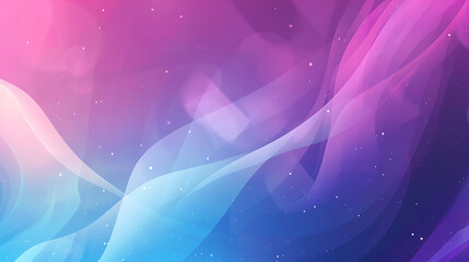 Wall Mural - Light pink and blue waves with white dots on a purple background.