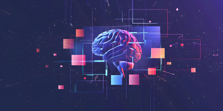 A conceptual illustration of generative video, text to video AI advancement, graphic representation for presentation banner