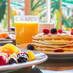 Wall Mural - Be cut to remove the orange juice to drink and eat and be healthy.