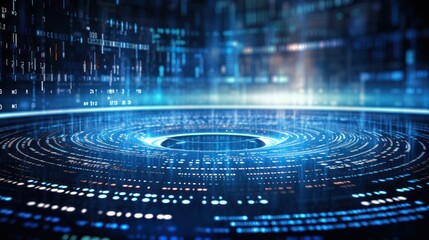 Poster - modern technology data background