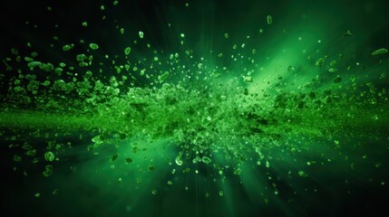 Poster - background for graphics,Glittering green particles. 
