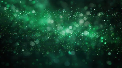 Wall Mural - background for graphics,Glittering green particles. 