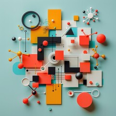 Poster - Approach to Education. Geometric Foundations Exploring Abstract Shapes and Patterns in Modern Learning