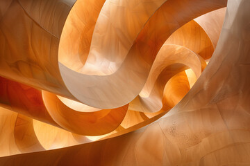 Poster - Abstract spiral background. Surreal landscape. Background image. Created with Generative AI technology.