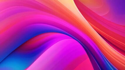 Wall Mural - abstract colorful background with smooth lines in it. 3d rendering, Abstract background. Colorful twisted shapes in motion, AI Generated