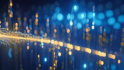 Poster - Abstract technology background with binary code. 3d rendering, 3d illustration. Abstract digital binary code flowing on a Black background, network system, AI Generated