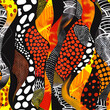 african ankara seamless pattern tile background
