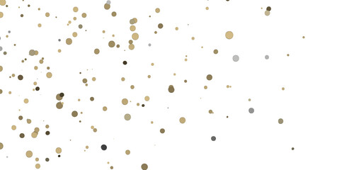 Canvas Print - gold  Celebration: Captivating 3D Illustration of Shimmering gold Confetti