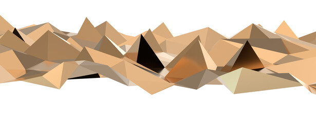 Poster - gold Abstract mosaic background, gold polygon background, abstract background
