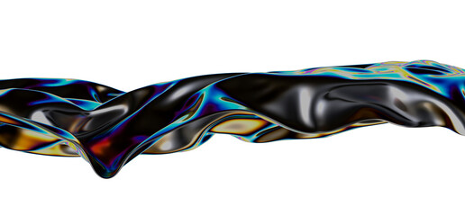 Poster - Colorful Illusion: Delve into a Chromatic 3D Wonderland