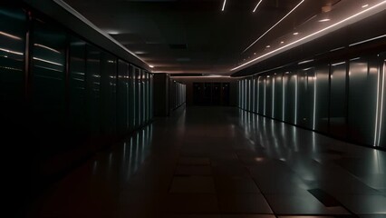 Poster - server high tech room generative ai