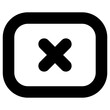 x icon, simple vector design