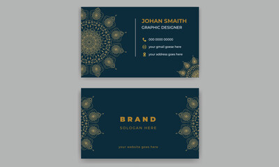 Wall Mural -  Luxury business card design template.