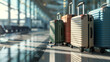 Journey Awaits: Exciting Travel Adventure with Suitcases at the Airport - 3D Rendering