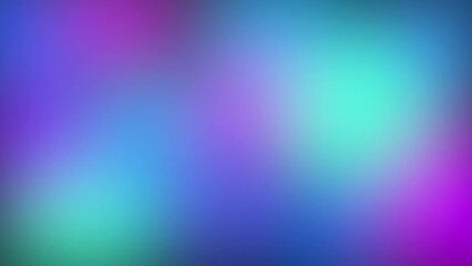 Wall Mural - blue green gradient background 4k loop features subtly animated gradient blurs with colors of blue, 
