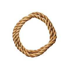 Lasso rope cut out isolated on transparent background