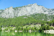 Antalya's Province Green Karacaoren Lake And A Mountain