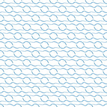 Wavy Light Blue Pattern. Abstract Print. Seamless Striped Watercolor Pattern