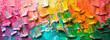 Traces de peintures colorées, bandeau arc-en-ciel effet 