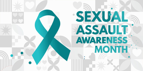 Wall Mural - Sexual assault awareness month