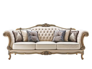 Wall Mural - Luxurious sofa isolated on white or transparent background