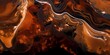 Liquid pools of fiery copper and velvety molasses converge, creating an otherworldly tableau of abstract beauty, captured in stunning high definition.