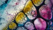 © Ziyan - A macro photo of a microscope slide showing the intricate molecular structures of different dyes and pigments demonstrating the extensive research and development that goes
