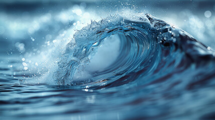 Poster - Blue Ocean Wave.