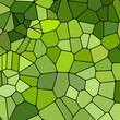 abstract vector stained-glass mosaic background - green