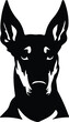 © Mappingz - Doberman Pinscher   silhouette