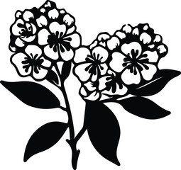 Sticker - mountain laurel  silhouette