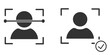 © Petro - Face id scan icon. Detection scan symbol identify design vector ilustration.