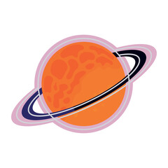 Sticker - planet space illustration