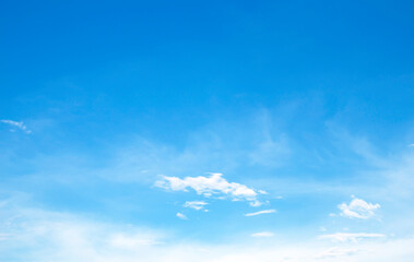 Wall Mural - background of blue sky and white clouds