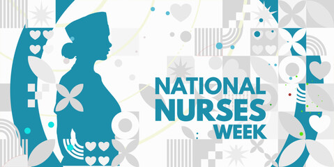 National Nurses Week  banner, card, background - vector illustration