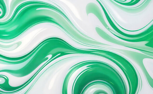 Moderner grüner Bannerhintergrund. Grafikdesign-Bannermuster-Hintergrundvorlage mit dynamischen Wellenformen.