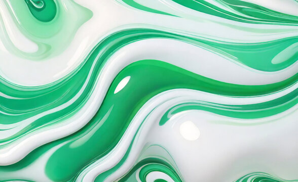 Moderner grüner Bannerhintergrund. Grafikdesign-Bannermuster-Hintergrundvorlage mit dynamischen Wellenformen.