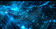 Abstract technology banner background, generative ai