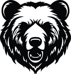 Sticker - bear  portrait