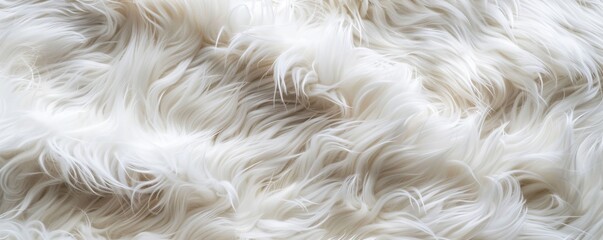 Poster - white fur background.