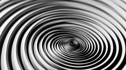 Poster - Monochrome image of a spiral, suitable for abstract concepts