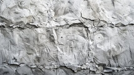Poster - Detailed black and white photo of a rock wall, perfect for backgrounds or textures