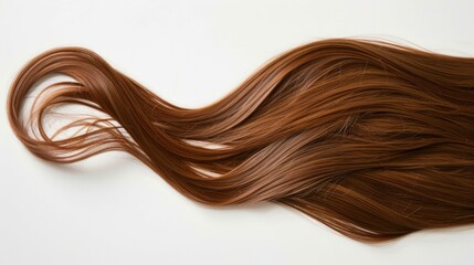 Canvas Print - Detailed shot of long brown hair, suitable for beauty and haircare concepts