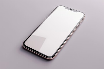 Poster - A close up of a cell phone on a table. Perfect for technology concepts