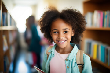 Elementary girl at school