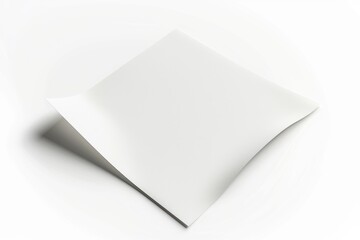 Poster - A simple folded paper on a white background. Suitable for various business or education concepts