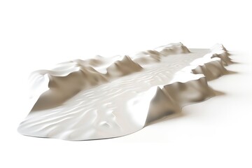 Aufkleber - A picturesque white mountain with a flowing water stream. Perfect for nature and landscape designs