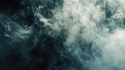 Poster - A black and white photo of smoke in the air. Suitable for various design projects